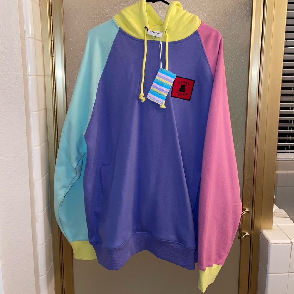 NWT Teddy Fresh Color-block Hoodie XL